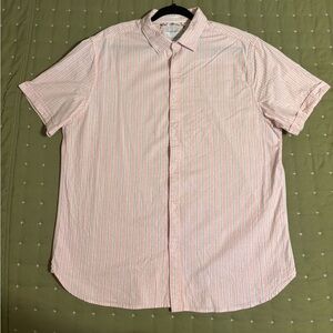 Denim & Flower Men's Light Pink Striped Shirt